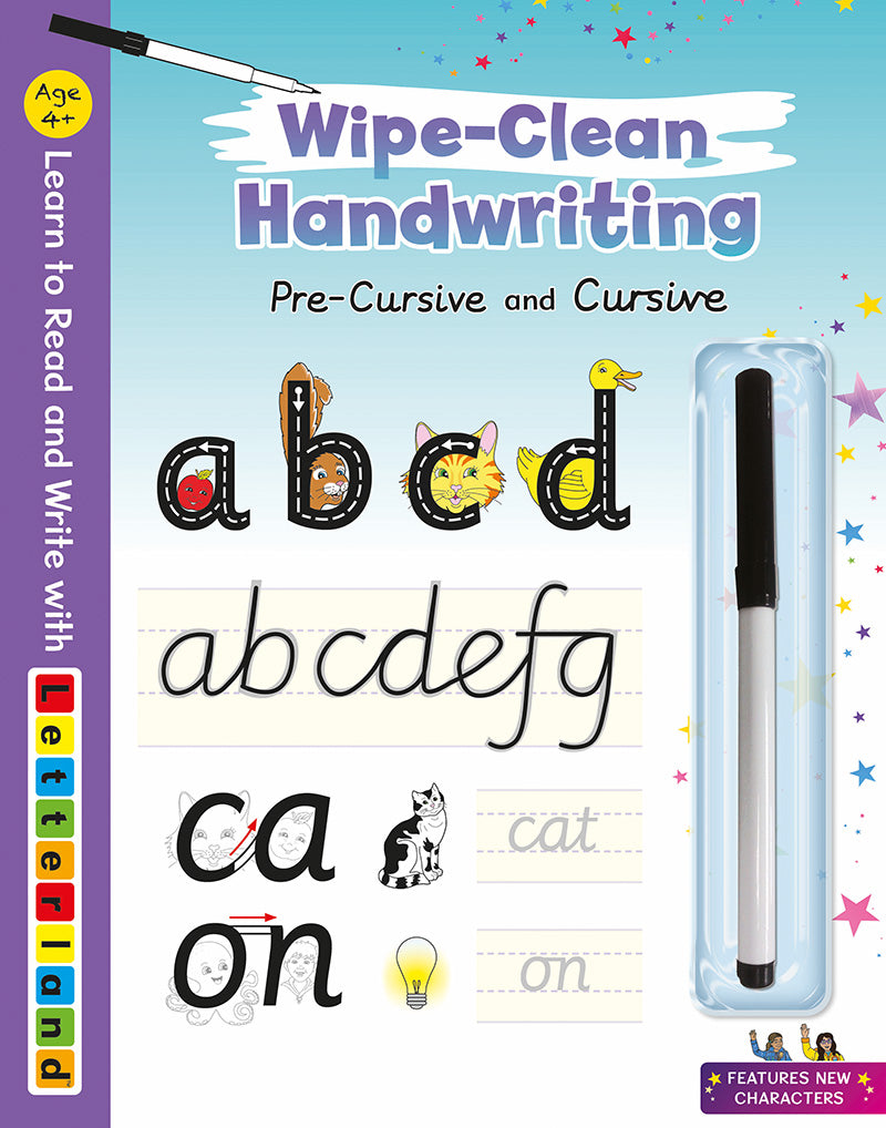 Wipe-Clean Handwriting (Pre-Cursive and Cursive)