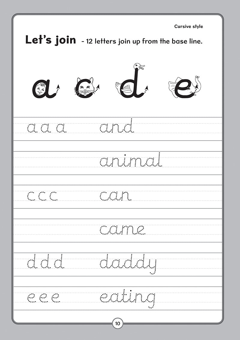 Handwriting Practice -  Cursive Letters